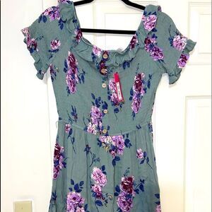 NWT xhilaration cinched top midi dress